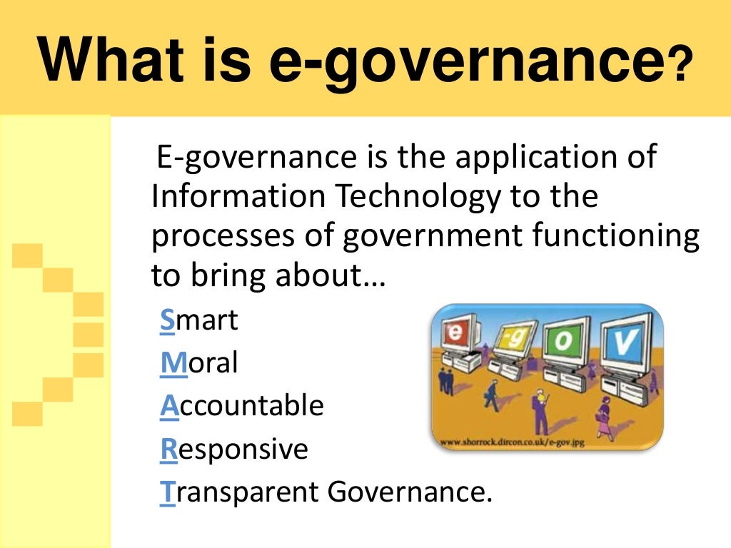 E governance