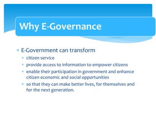 E governance | PPTX