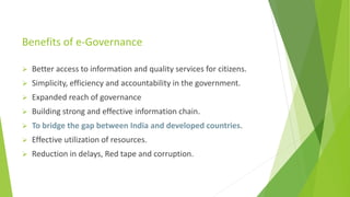 E governance and digital india initiative | PPTX