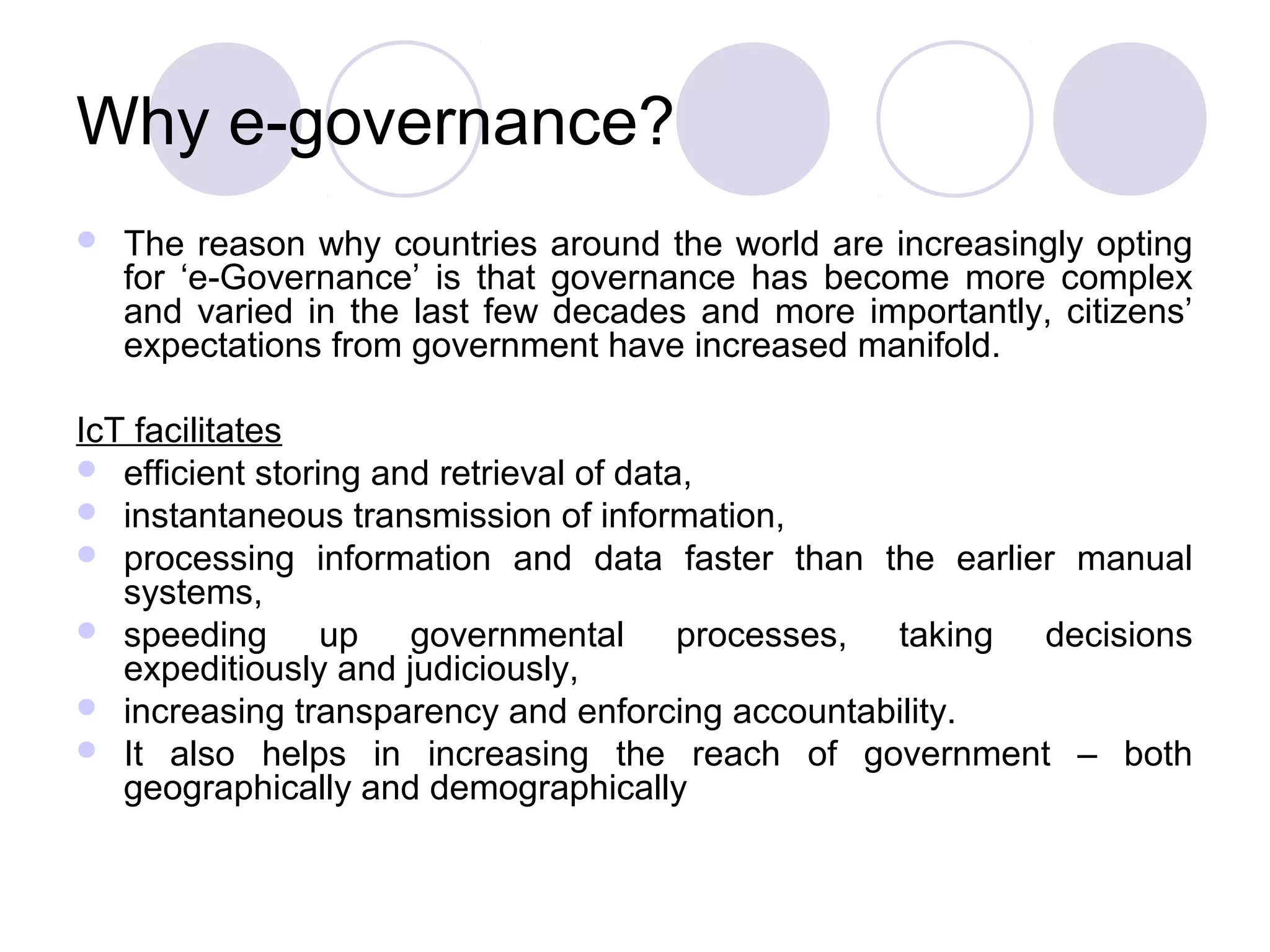 E governance in india | PPT