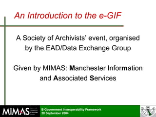 e-Government Interoperability Framework | PPT
