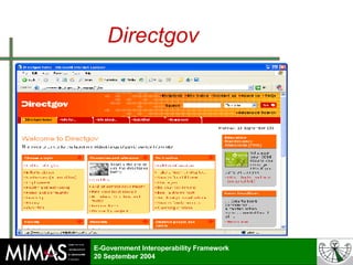 e-Government Interoperability Framework | PPT