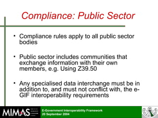 e-Government Interoperability Framework | PPT