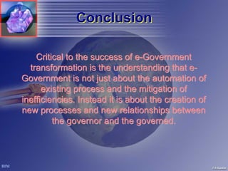 e-Government Strategy. Government Transformation in Developing ...