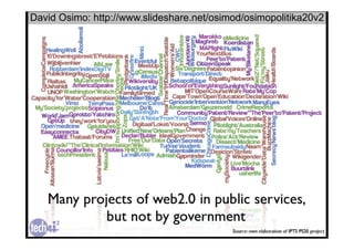 David Osimo: http://www.slideshare.net/osimod/osimopolitika20v2
 