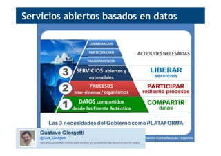 Servicios abiertos basados en datos
 