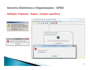 23
Validação, Problemas – Regras – Campos específicos
 