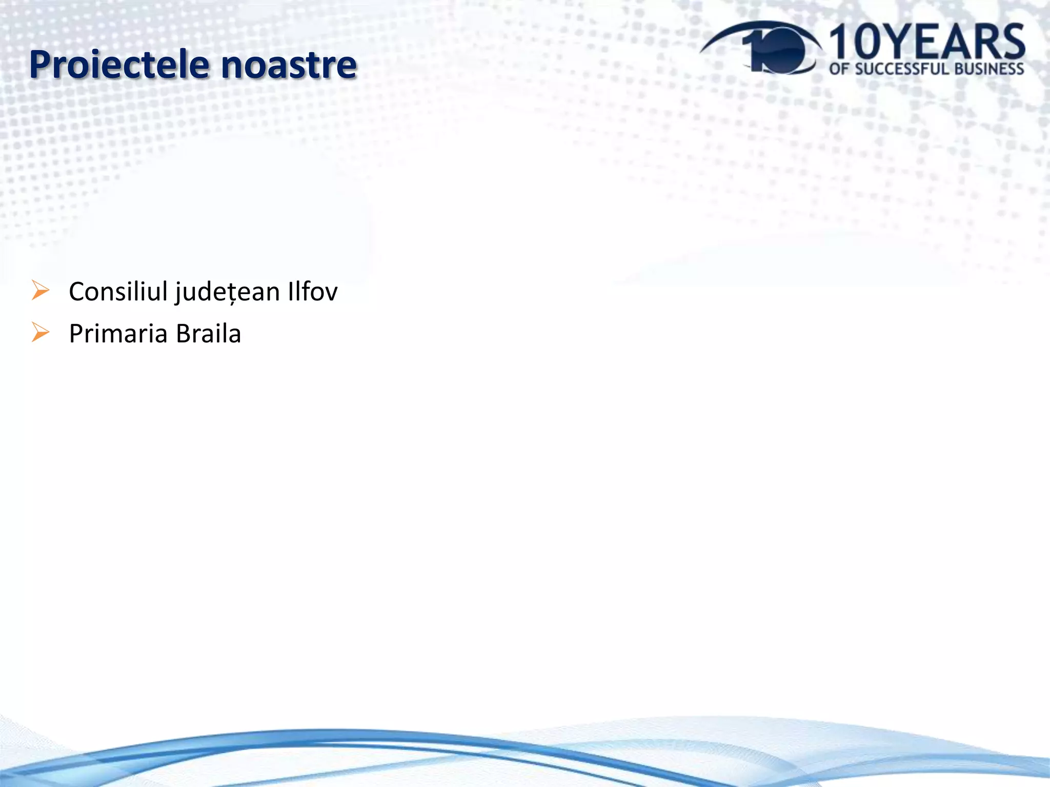 ObiectivegeneraleDezvoltarea şi creşterea eficienţei serviciilor publice adresate cetăţenilor şi mediului de afaceri din judeţ şi implementarea unor aplicaţii informatice care să contribuie la sporirea interoperabilităţii autorităţilor locale. Dezvoltarea  serviciilor publice on-line ca instrument principal de management al relaţiei instituţiilor participante la proiect cu cetăţenii şi mediul de afaceri din judeţ