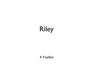 Riley 4 Yosifon 
