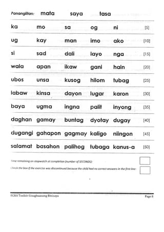 egra toolkit sinugbuanong binisaya