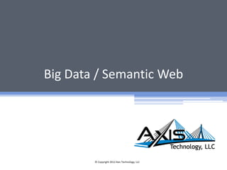 Semantic Approach
17© Copyright 2012 Axis Technology, LLC
 