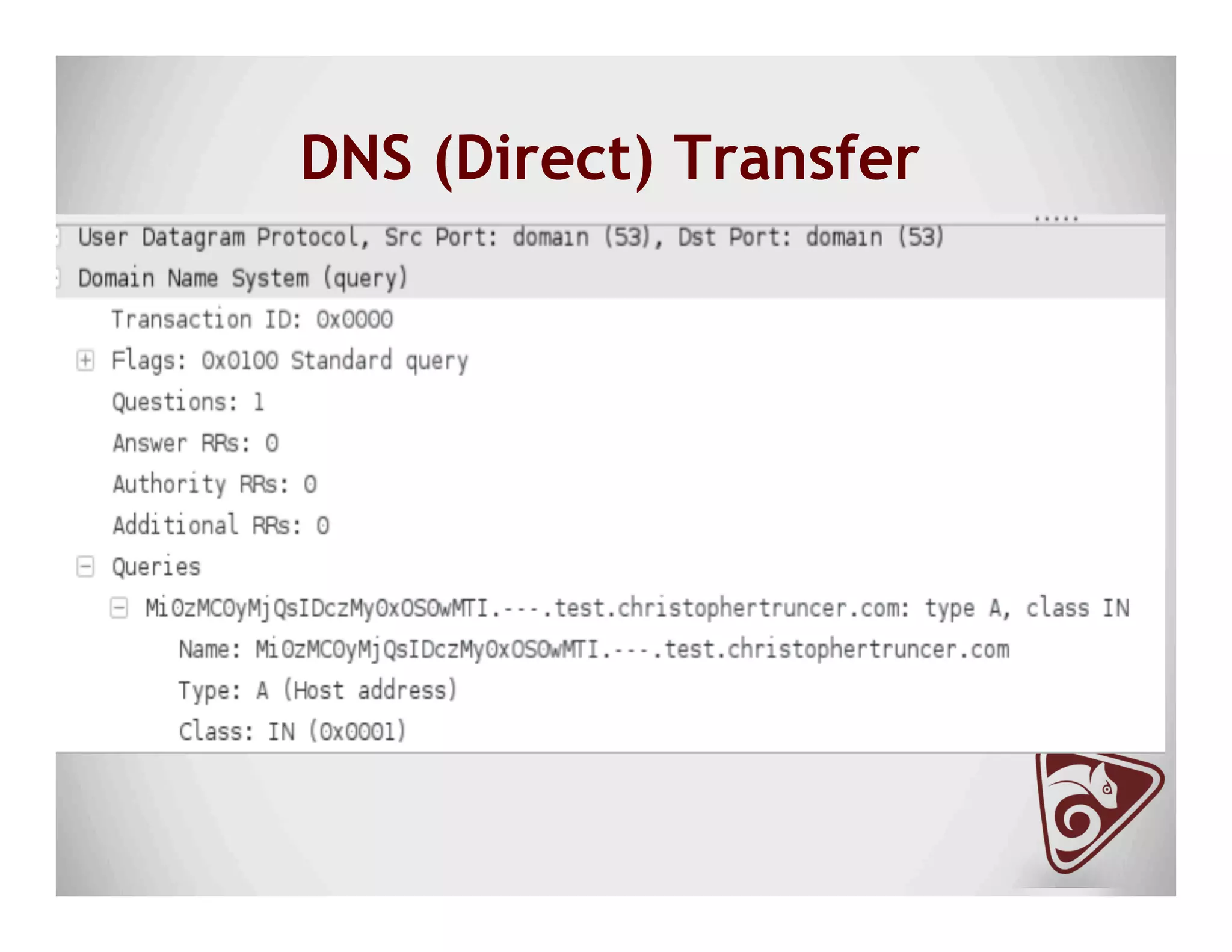 DNS (Direct) Transfer
 