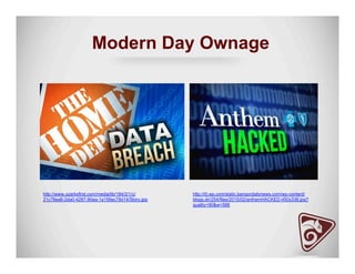 Modern Day Ownage
http://www.ozarksfirst.com/media/lib/184/2/1/c/
21c76ea6-2da0-4287-90ea-1a156ec78d14/Story.jpg
http://i0.wp.com/static.bangordailynews.com/wp-content/
blogs.dir/254/files/2015/02/anthemHACKED-450x338.jpg?
quality=90&w=588
 