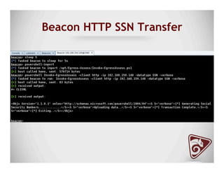 Beacon HTTP SSN Transfer
 