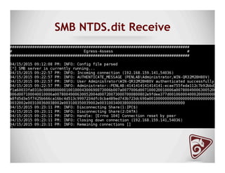 SMB NTDS.dit Receive
 