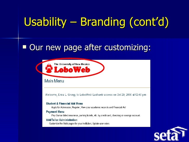 Easy Sungard Banner Self Service Customizations To Enhance The User