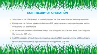 EXHAUST GAS RE-CIRCULATION SYSTEM | PPTX