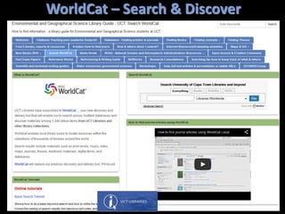 WorldCat – Search & Discover
 