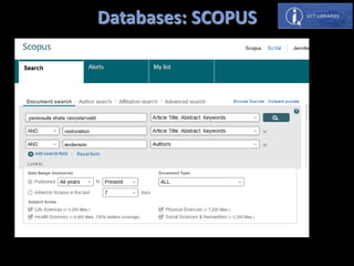 Databases: SCOPUS
 
