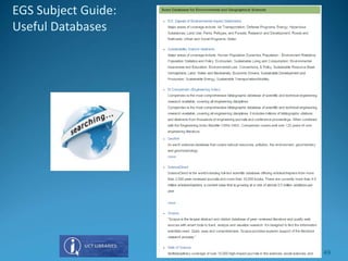 EGS Subject Guide:
Useful Databases
49
 