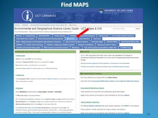25
Find MAPS
 
