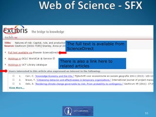 The full text is available from
ScienceDirect
There is also a link here to
related articles
55
 