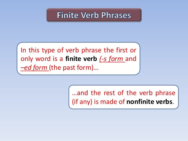 Verb phrase essay