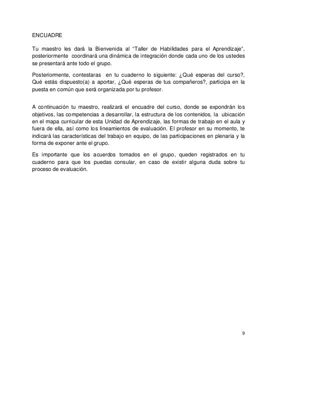 Guía Taller de Habilidades para el Aprendizaje UdeG