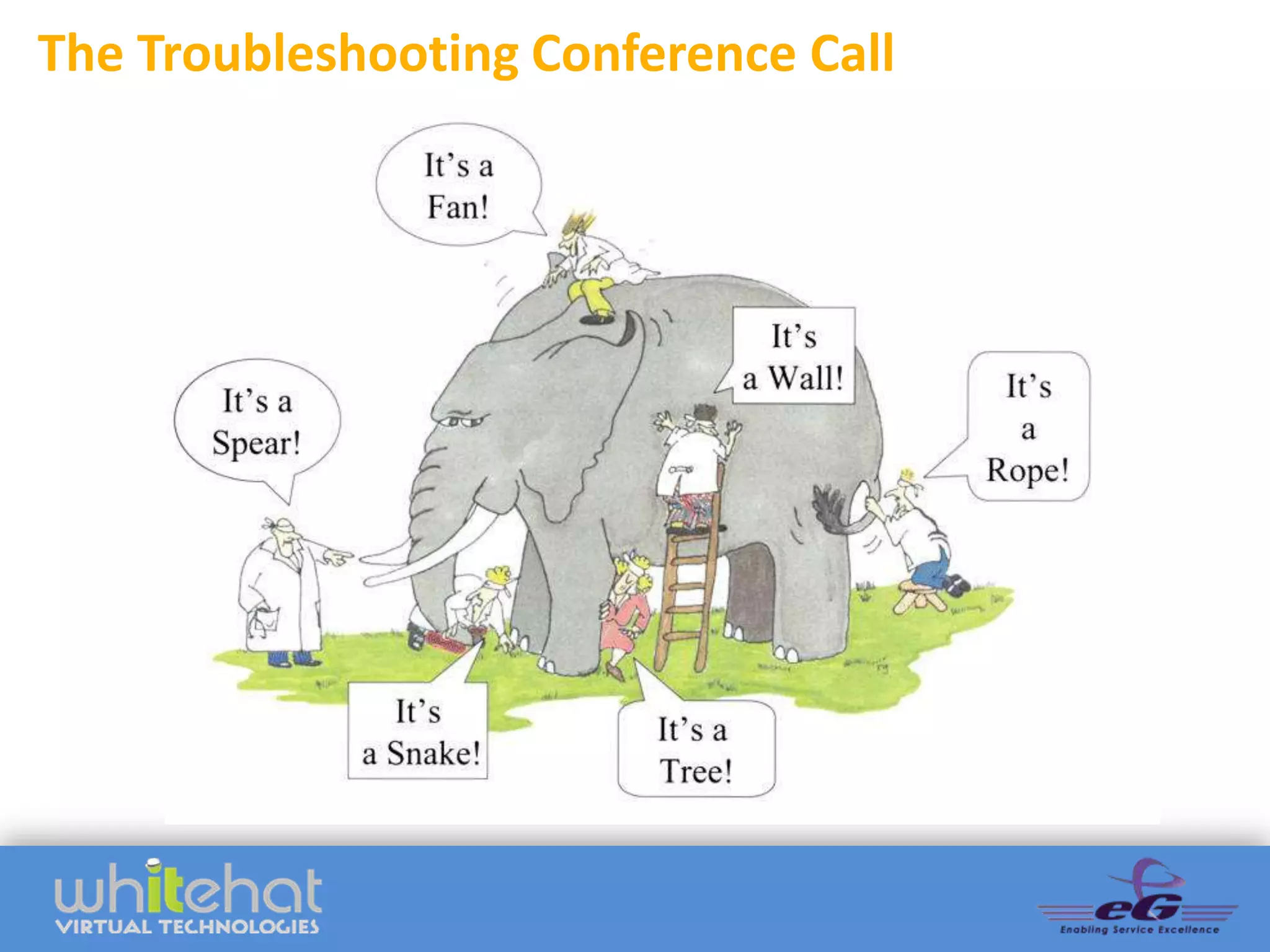 The Troubleshooting Conference Call
 