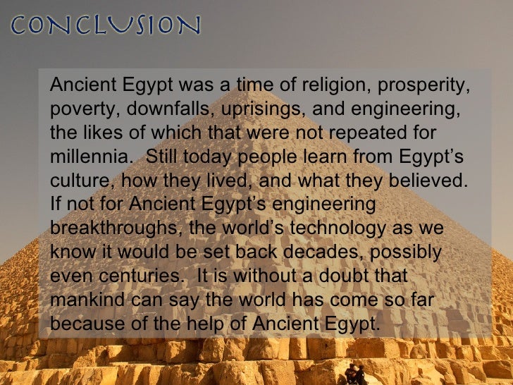 a thesis statement for egyptian culture