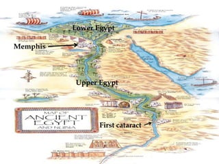 Lower Egypt
Upper Egypt
Memphis
First cataract
 