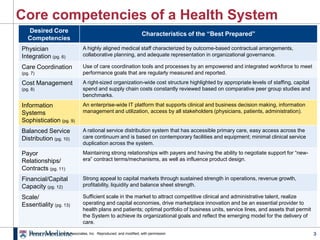 Core competencies of a Health System
   Desired Core
                                                                     ...