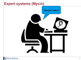Expert systems (Mycin)
                     “Should I refer?”




                                         7
 
