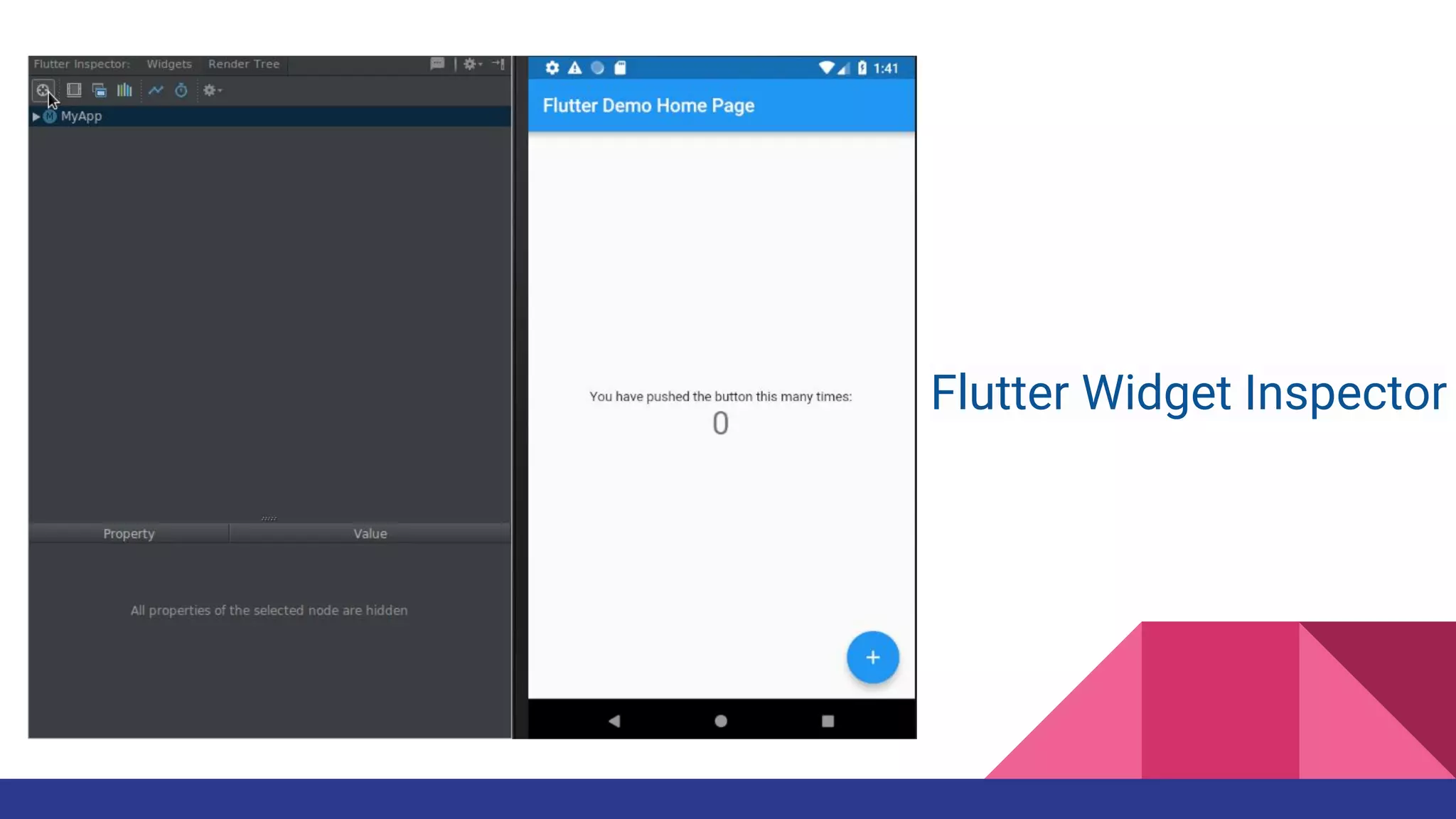 Flutter Widget Inspector
 