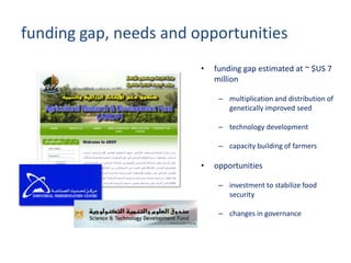 Update on fish value chain development in Egypt