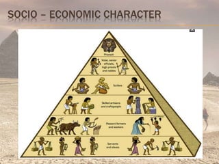 SOCIO – ECONOMIC CHARACTER
 
