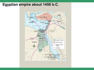 Egyptian empire about 1450 b.C.
 