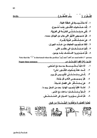 Drills ( J U ~ A ~ , '
Note that the '  'is shortened when the prefixes '2
and "A'
are used with 1" person
 