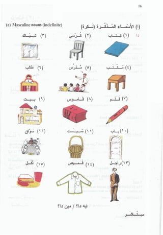 (a) Masculine nouns(indefinite)
 
