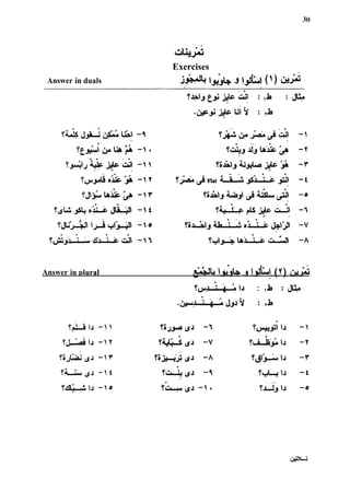 /
i-iLu>u
Exercises
Answer in duals J.Ãˆ-! 3 ( I ) &i-J-"
Answer in olural
?w<&all : ,L : &
 