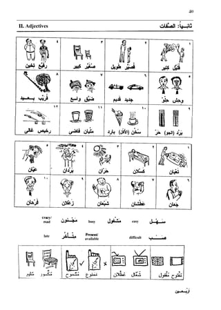 1
1
. Adjectives &A :
'
@
crazy/
d
J
& busy
mad easy J  : u
late Present/
available difficult L
.
* '
.
q
 