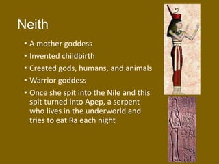 Egyptian gods & goddess | PPTX