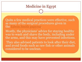 Medicine in Egypt 