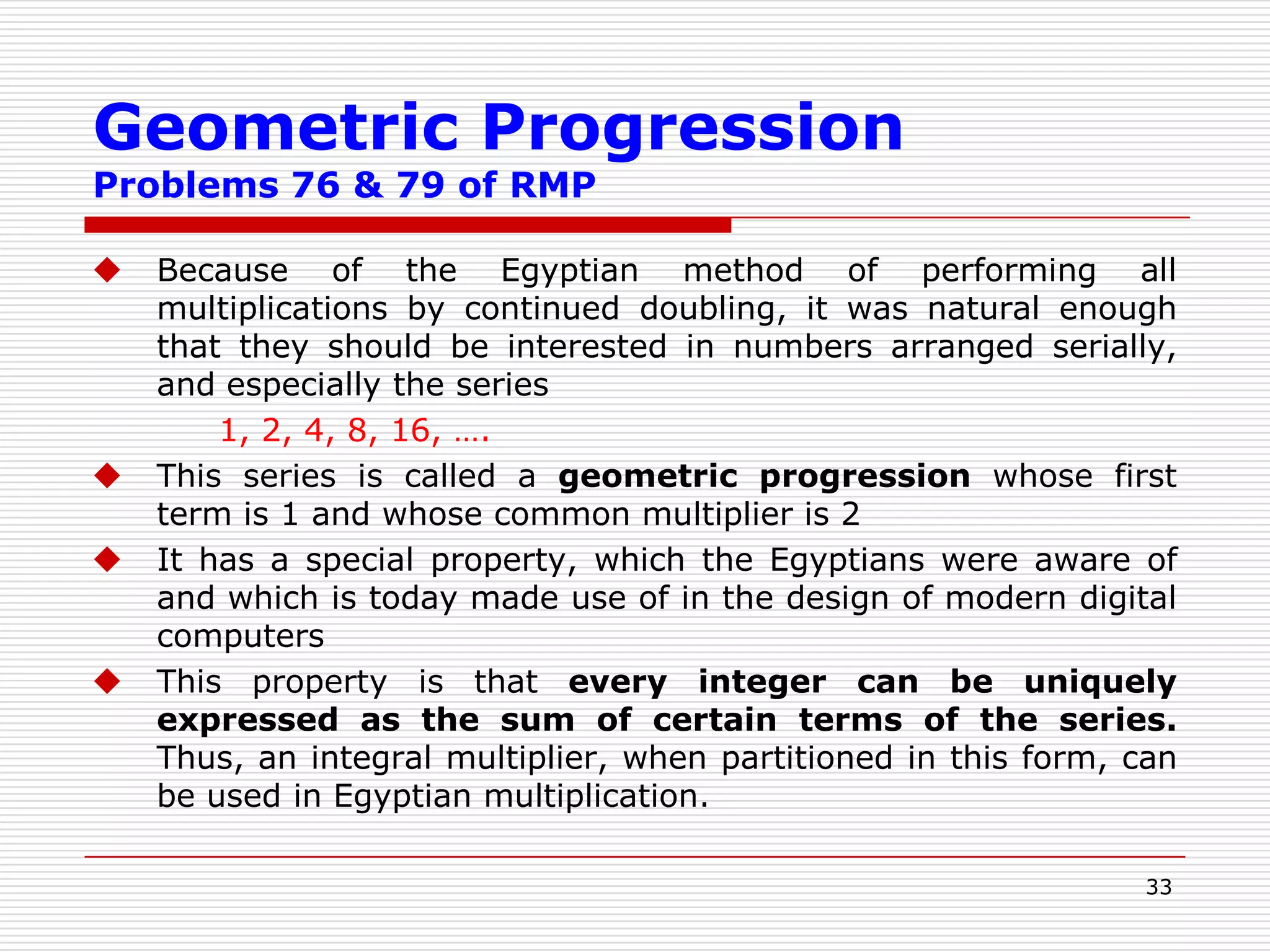 29Algorithm for Egyptian FractionRepeated use of 
