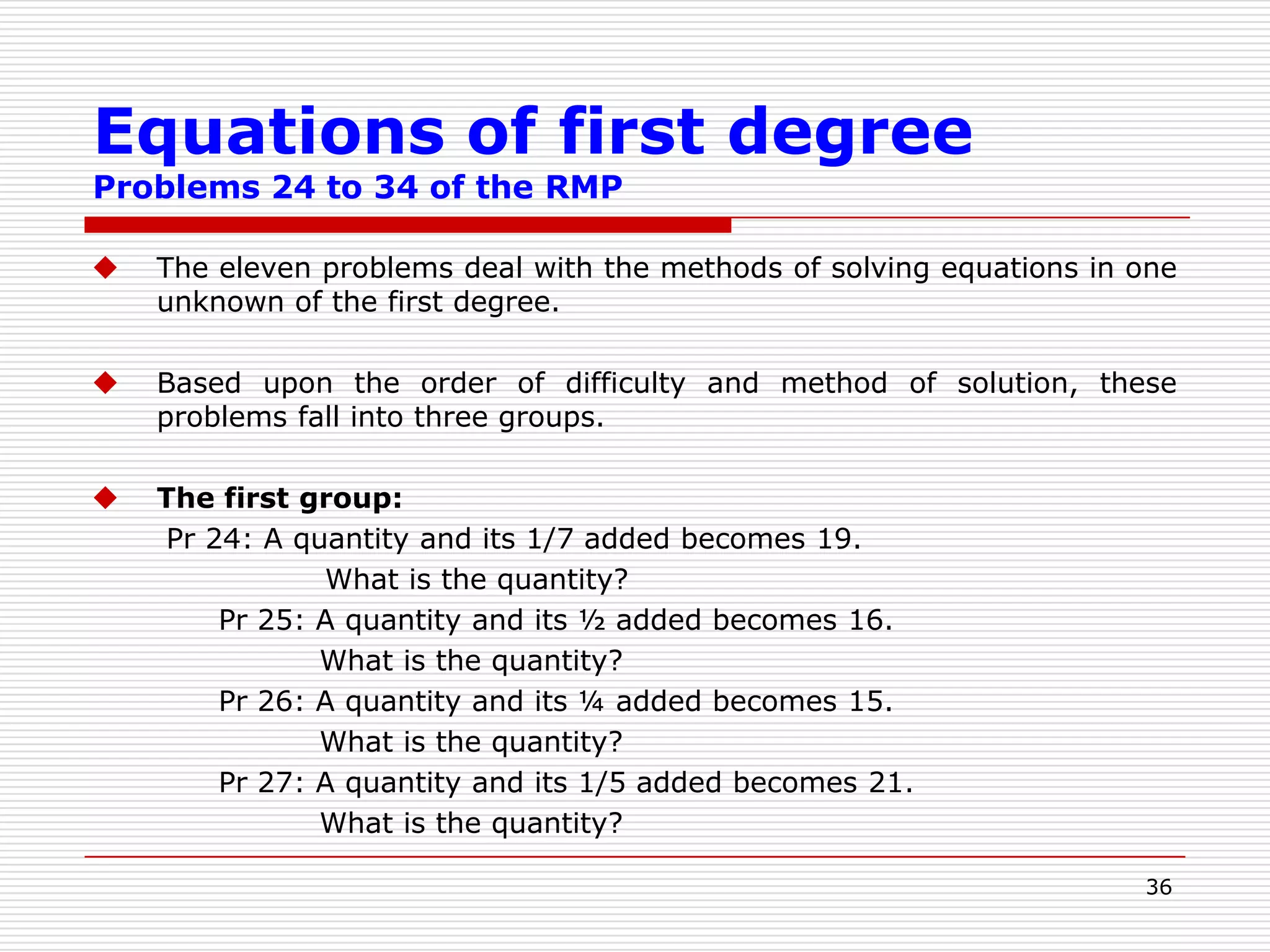 The number of differences is one less than the number of terms = (n-1)