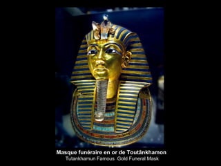 Masque funéraire en or de Toutânkhamon Tutankhamun Famous  Gold Funeral Mask 