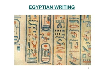 ancient egyptian writing