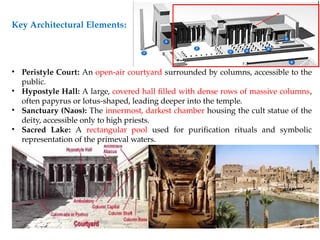 Peristyle Example Egyptian: Early tomb architecture and later temple | PPTX