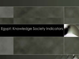 Egypt: Knowledge Society Indicators 