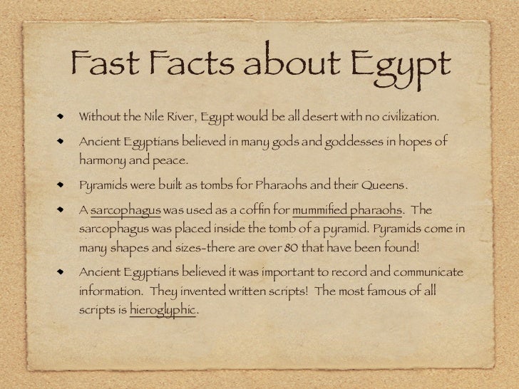 egypt presentation 4th grade